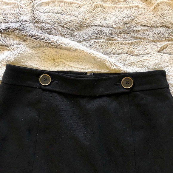 LOFT Black Thick Mini Skirt - Picture 3 of 3